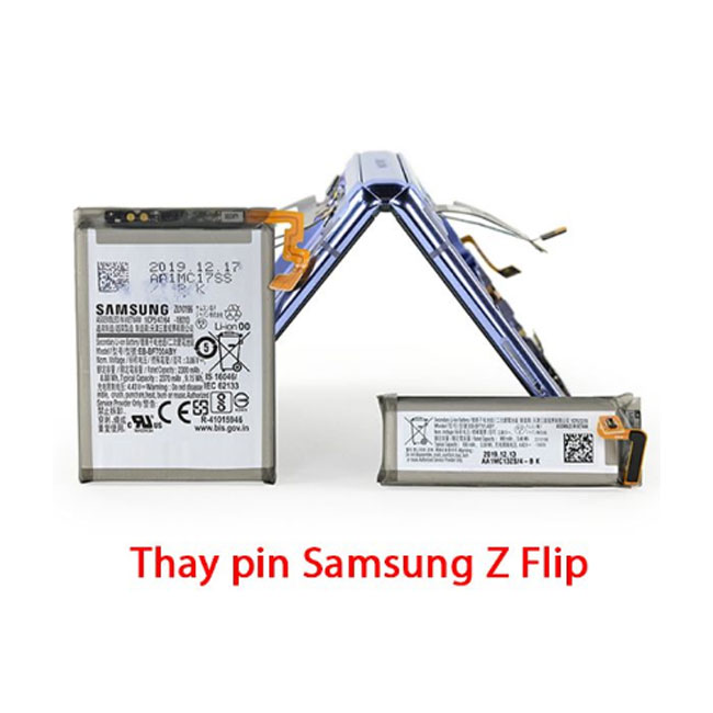 Thay pin Galaxy Z Flip | 3 | 4 chính hãng Samsung mới zin hàng chuẩn lấy ngay giá rẻ