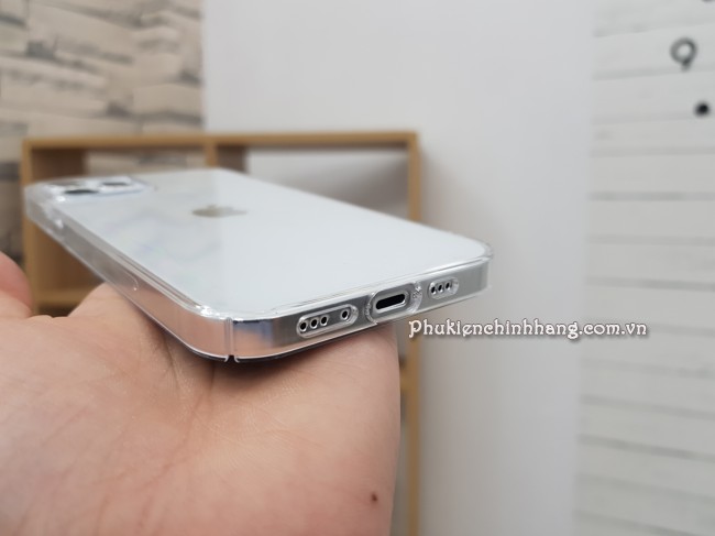 Ốp lưng Iphone 12 Pro Memumi trong suốt cứng chống va đập bám vân tay tốt nhất