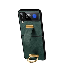 Ốp lưng Galaxy Z Flip 4 da kèm Iring đẹp xịn Sulada chính hãng SIÊU HOT giá rẻ