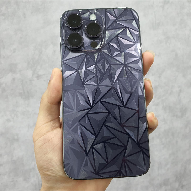 Dán PPF vân 4D Iphone 14 | Plus | Pro | Pro Max mặt lưng full viền chống xước ĐẸP Pskin giá rẻ