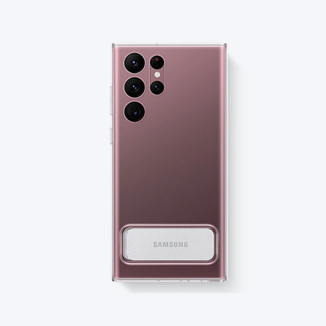 Ốp lưng Galaxy S22 Ultra trong suốt Clear Standing chính hãng đẹp xịn giá rẻ